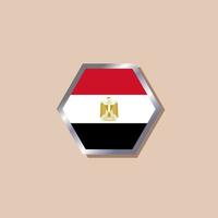 illustrazione di Egitto bandiera modello vettore