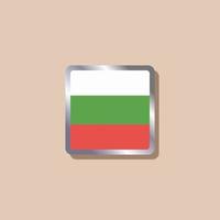 illustrazione di Bulgaria bandiera modello vettore