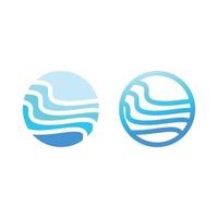 oceano onda logo modello vettore, oceano semplice e moderno logo design vettore