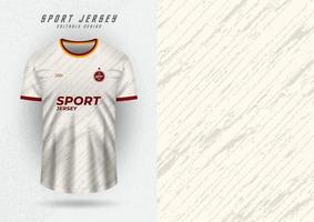 gli sport maglia, maglia, in esecuzione camicia, crema colore modello. vettore