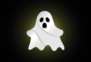 fantasma piatto design Halloween icona vettore illustrazione