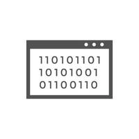 ragnatela codice icone. sito web codifica icona simbolo vettore