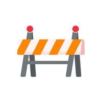 sicurezza barriere, strada riparazione linee, costruzione avvertimento segni vettore