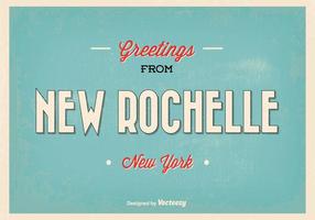 Nuova illustrazione di saluto di Rochelle New York vettore