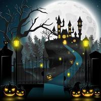 cartone animato Halloween sfondo vettore