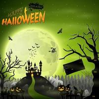 cartone animato Halloween sfondo vettore