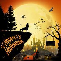 cartone animato Halloween sfondo vettore