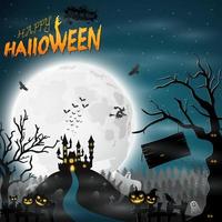 cartone animato Halloween sfondo vettore