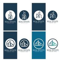 progettazione dell'illustrazione di vettore di logo di affari del bene immobile
