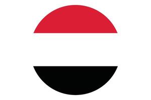 cerchio bandiera vettore di yemen