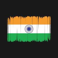 pennellate di bandiera dell'india. bandiera nazionale vettore