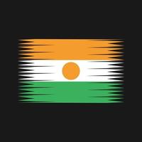 vettore di bandiera del niger. bandiera nazionale