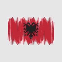 Albania bandiera cespuglio colpi. nazionale bandiera vettore