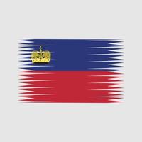 vettore di bandiera del Liechtenstein. bandiera nazionale