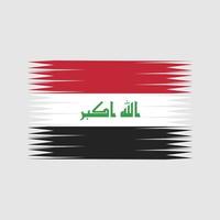 vettore di bandiera irachena. bandiera nazionale