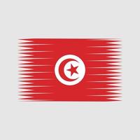 vettore di bandiera della Tunisia. bandiera nazionale