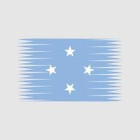 vettore di bandiera della micronesia. bandiera nazionale
