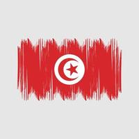 tunisia bandiera cespuglio colpi. nazionale bandiera vettore