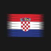 vettore di bandiera croazia. bandiera nazionale