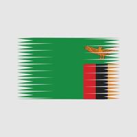 vettore di bandiera dello zambia. bandiera nazionale