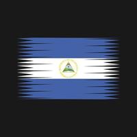 vettore di bandiera del nicaragua. bandiera nazionale