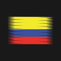 vettore di bandiera della Colombia. bandiera nazionale