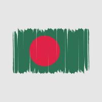 pennellate della bandiera del bangladesh. bandiera nazionale vettore