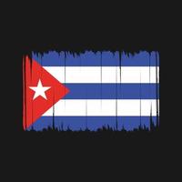 pennellate bandiera cuba. bandiera nazionale vettore
