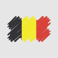 pennello bandiera belgio. bandiera nazionale vettore