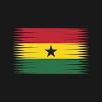 vettore della bandiera del ghana. bandiera nazionale