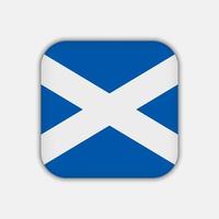 bandiera della Scozia, colori ufficiali. illustrazione vettoriale. vettore
