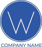 w iniziali monogramma logo gratuito vettore gratuito