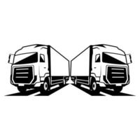 camion carico logo design modelli vettore