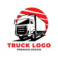 camion consegna logo design modelli vettore