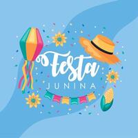 poster di festa junina vettore