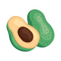 verdura fresca di avocado vettore