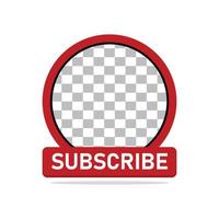 Youtube canale sottoscrivi pulsante modello design vettore