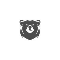 orso icona logo design illustrazione vettore