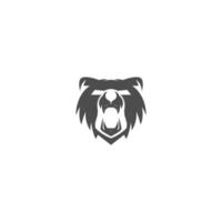 orso icona logo design illustrazione vettore