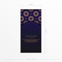 invito carta modello con Vintage ▾ modelli. elegante vettore carta design nel viola colore con lussuoso greco