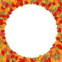 autunno telaio con molte di le foglie nel bianca sfondo vettore, ringraziamento telaio sfondo vettore