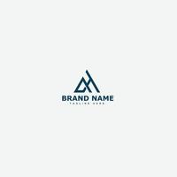 ah logo design template elemento di branding grafico vettoriale. vettore