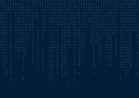 digitale binario codice senza soluzione di continuità modello. blu sfondo. vettore illustrazione.