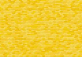 oro mattone parete sfondo. giallo mattoni struttura senza soluzione di continuità modello vettore. vettore