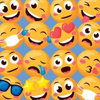 emoji sentimenti modello vettore