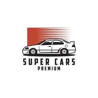 super auto logo design professionista vettore