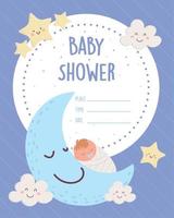 cartone animato bambino doccia vettore