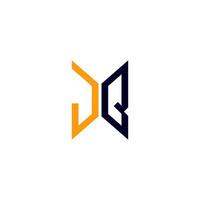 jq lettera logo creativo design con vettore grafico, jq semplice e moderno logo.