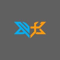 design creativo del logo della lettera nx con grafica vettoriale, logo semplice e moderno nx. vettore