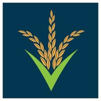 Grano logo modello vettore illustrazione design